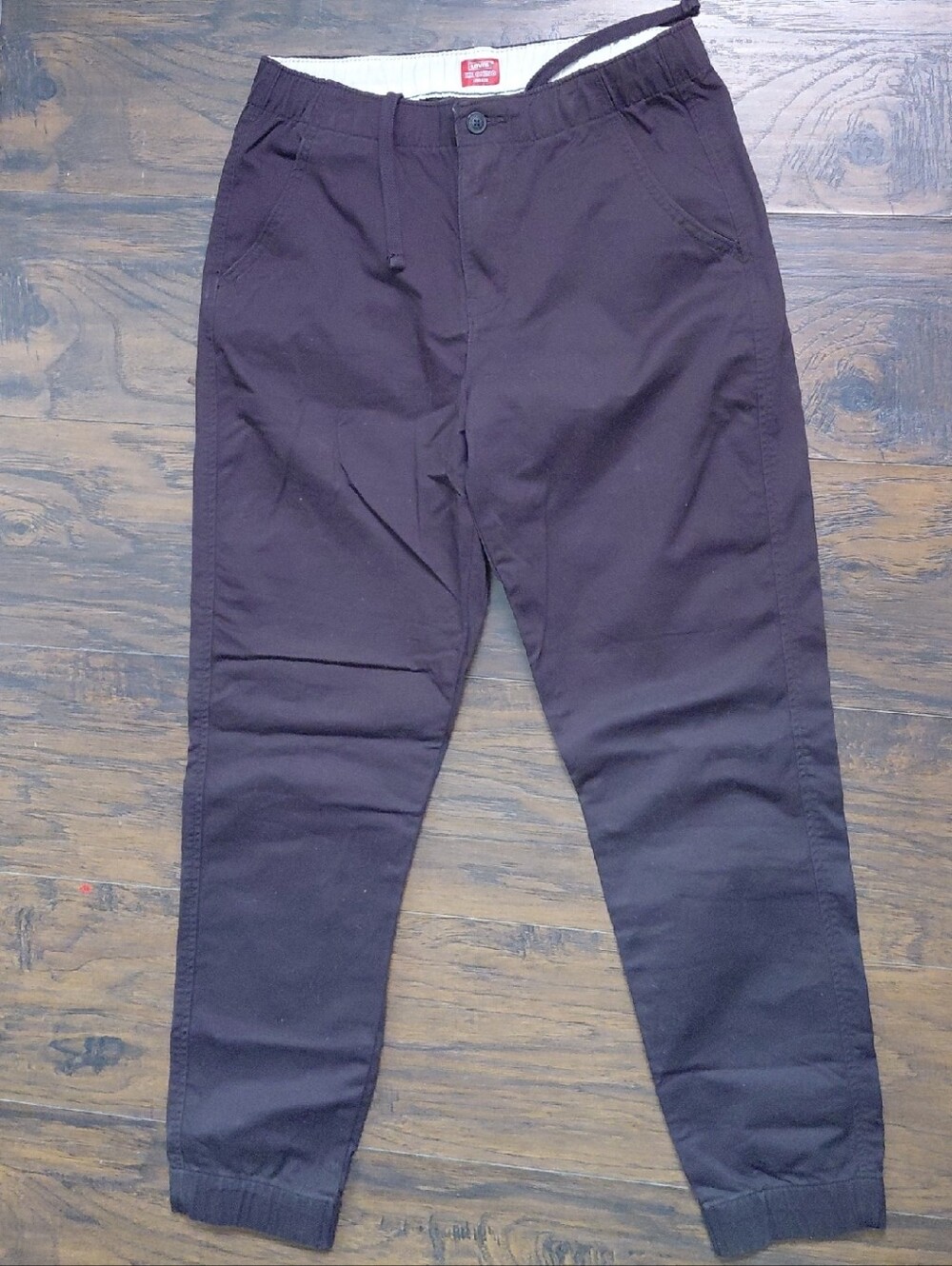 Levi's Men's Black Slim Jogger Pants - Elastic Cuffs